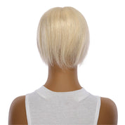 8" Sapphire Mono Top Topper Platinum Blonde 2.0 w/ No Rooting