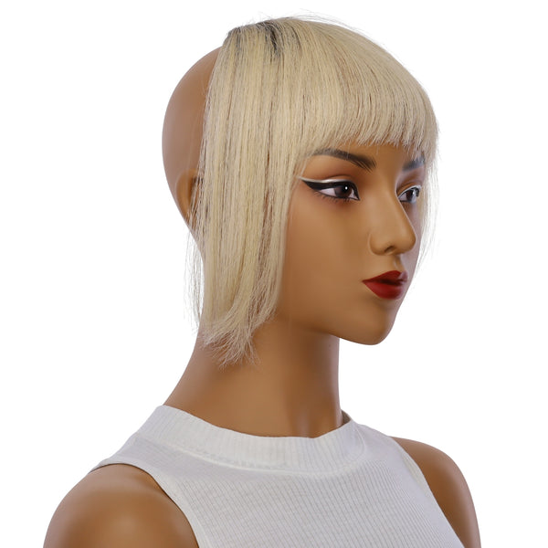 U-Clip on Bang Beige Blonde