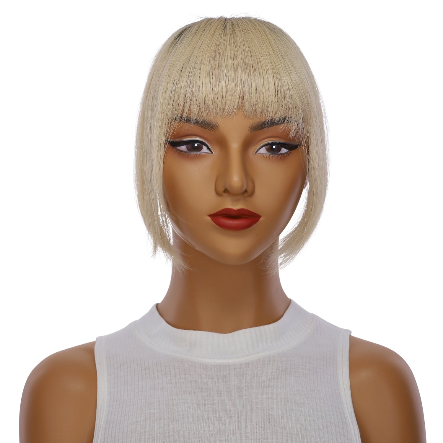 U-Clip on Bang Beige Blonde