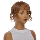 9" Fringe Topper Copper Wavy 5 x 4