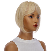 9" Fringe Topper Golden Blonde w/ No Rooting