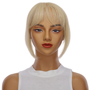 9" Fringe Topper Golden Blonde w/ No Rooting