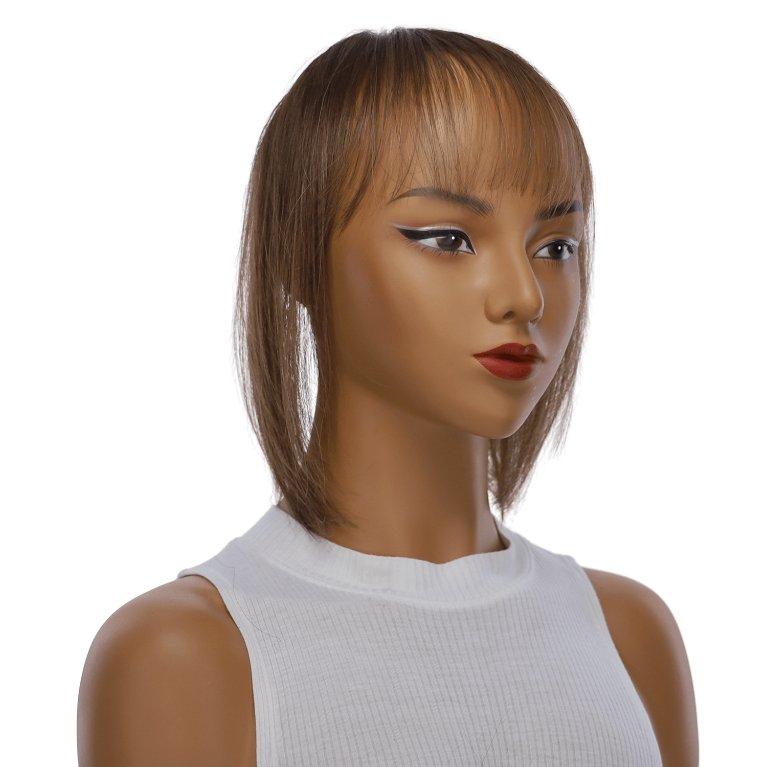 9" Fringe Topper Medium Brown Babylight