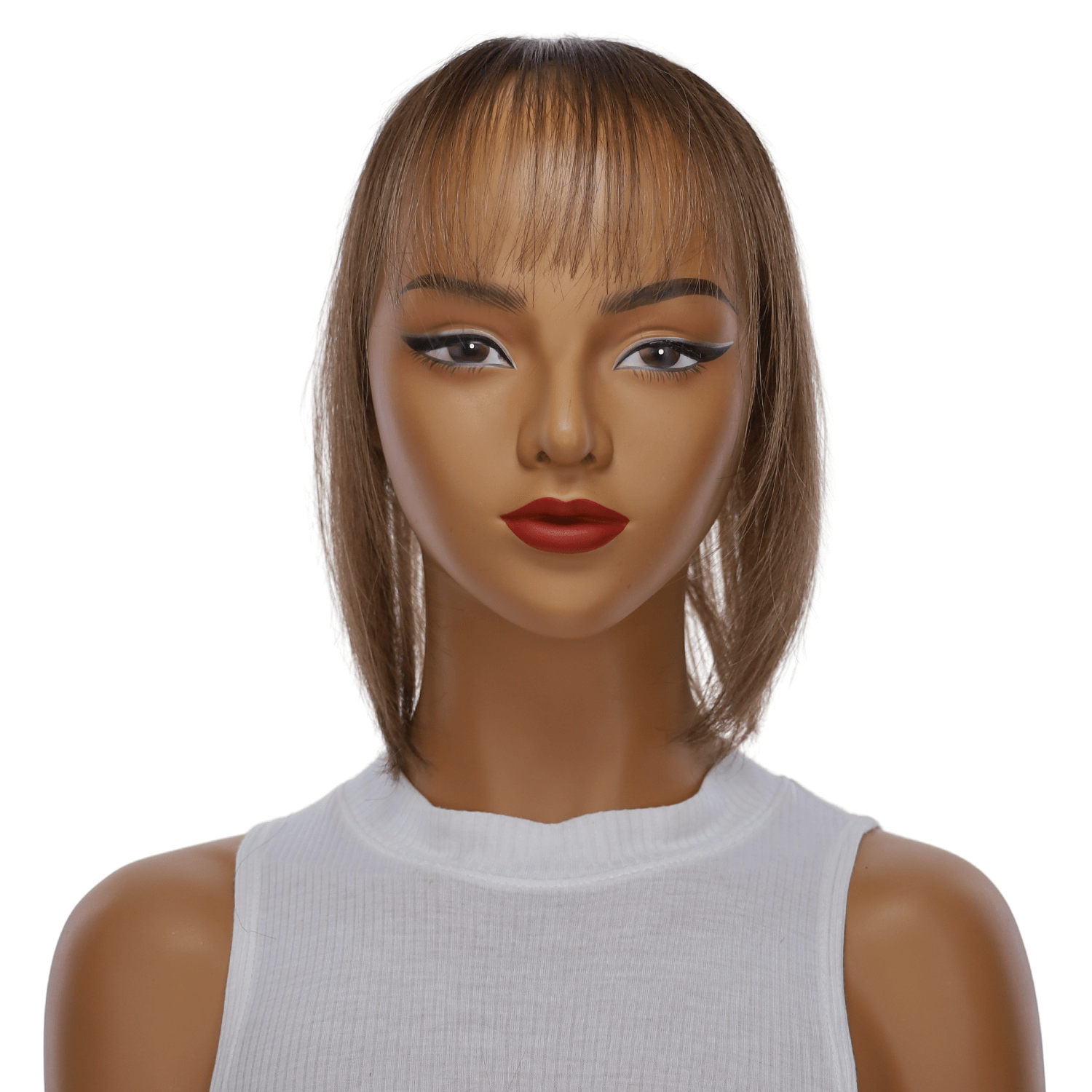 9" Fringe Topper Medium Brown Babylight