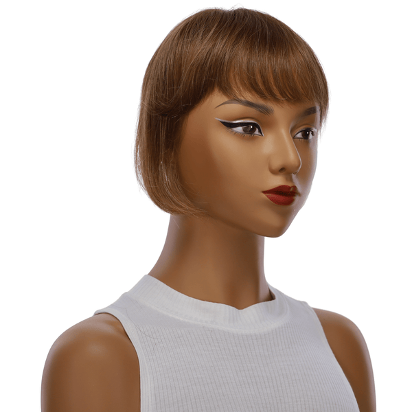 9" Fringe Topper #12 Warm Light Brown
