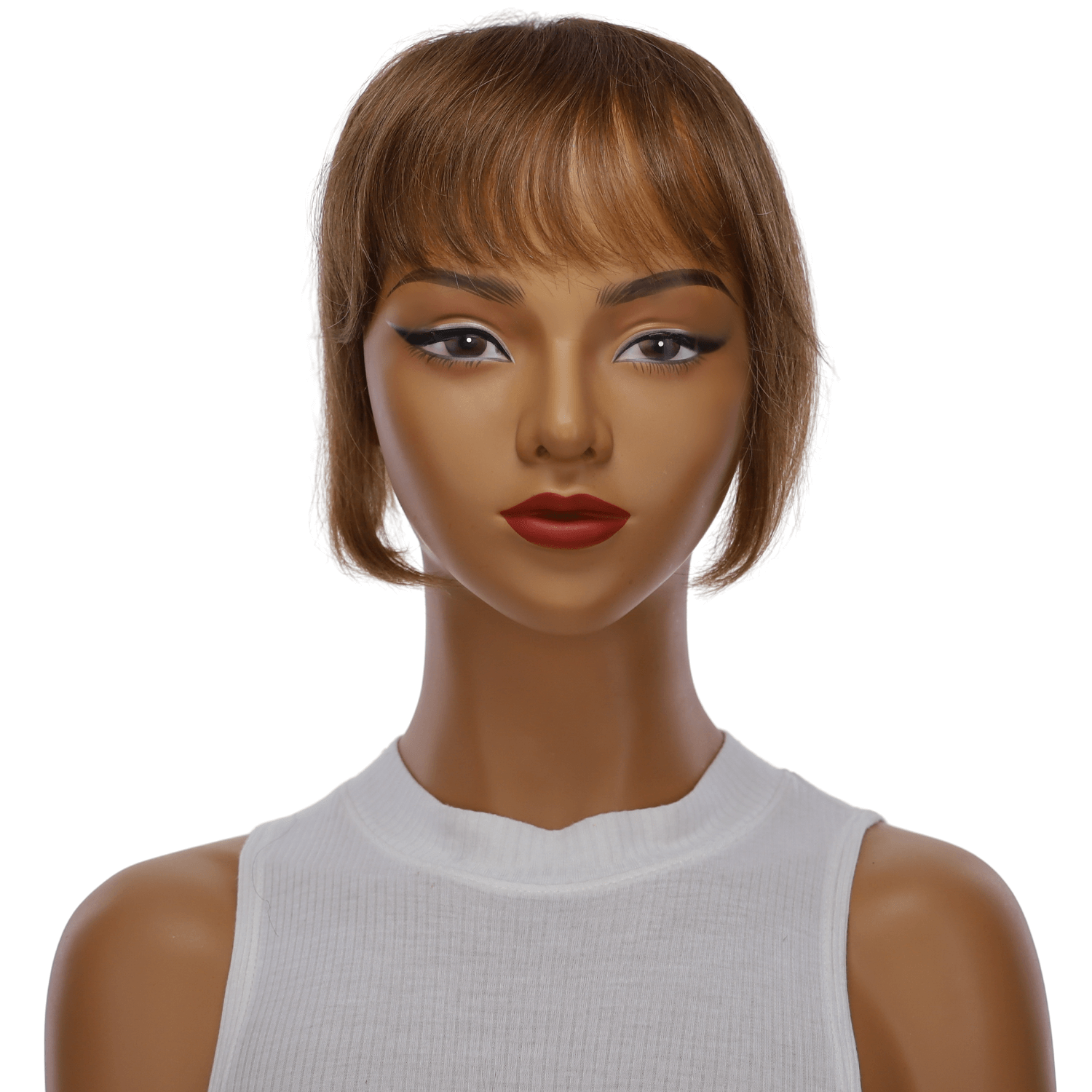9" Fringe Topper #12 Warm Light Brown