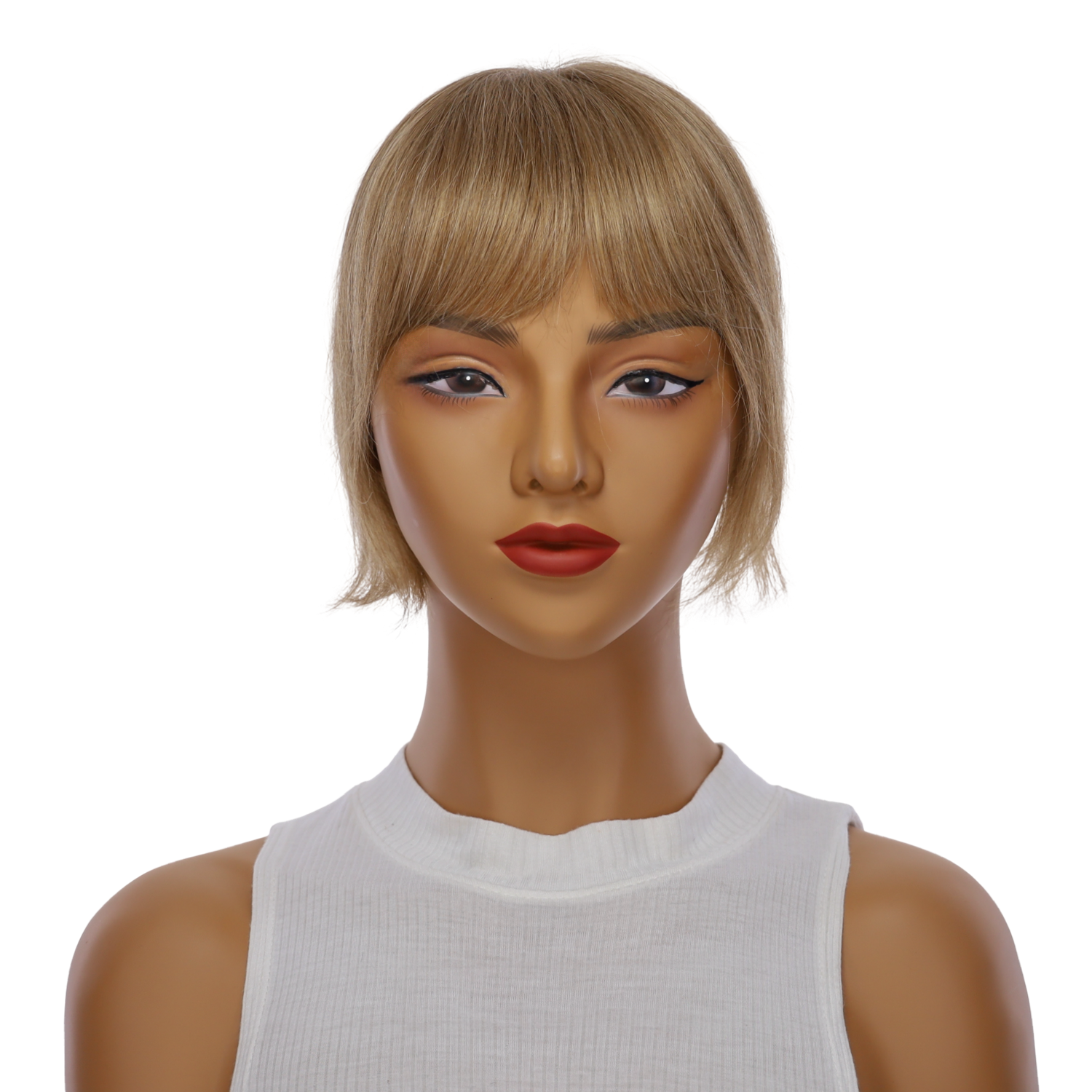 9" Fringe Topper #16 Warm Dark Blonde