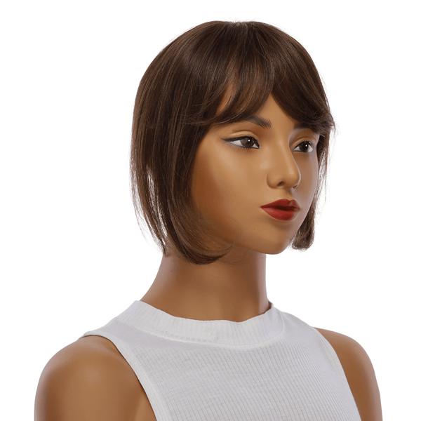 9" Fringe Topper #6 Neutral Medium Brown