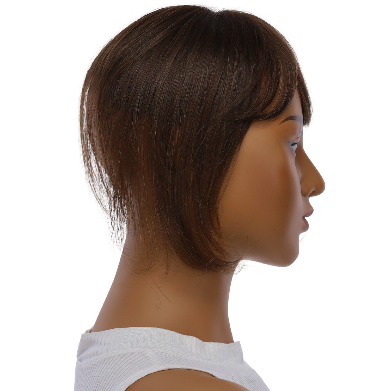 9" Fringe Topper #6 Neutral Medium Brown