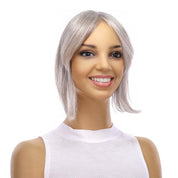 9" Fringe Topper Silver Fox