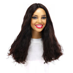20" Luxe Silk Top Wig #1B Black Wavy