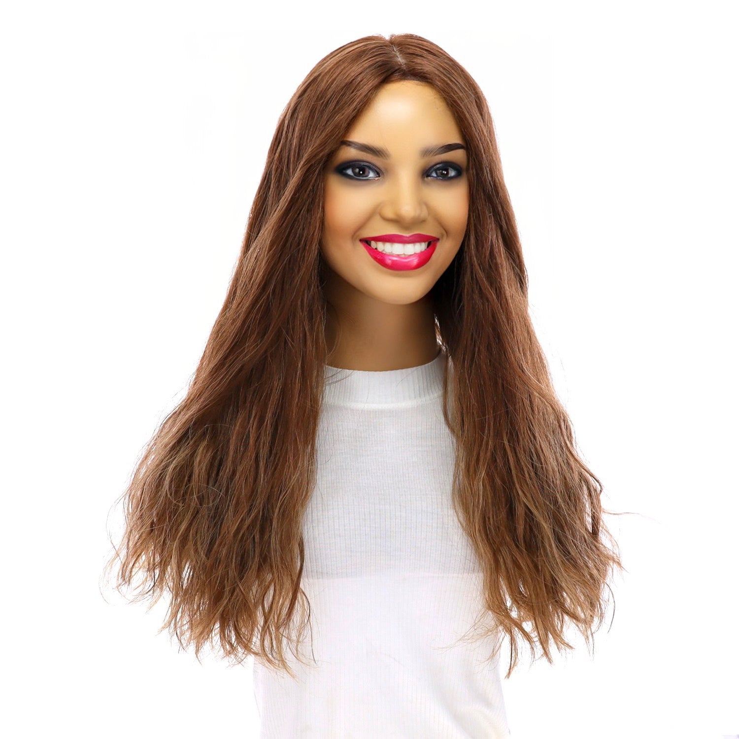 22" Princess Silk Top Wig Light Brown Babylight Wavy