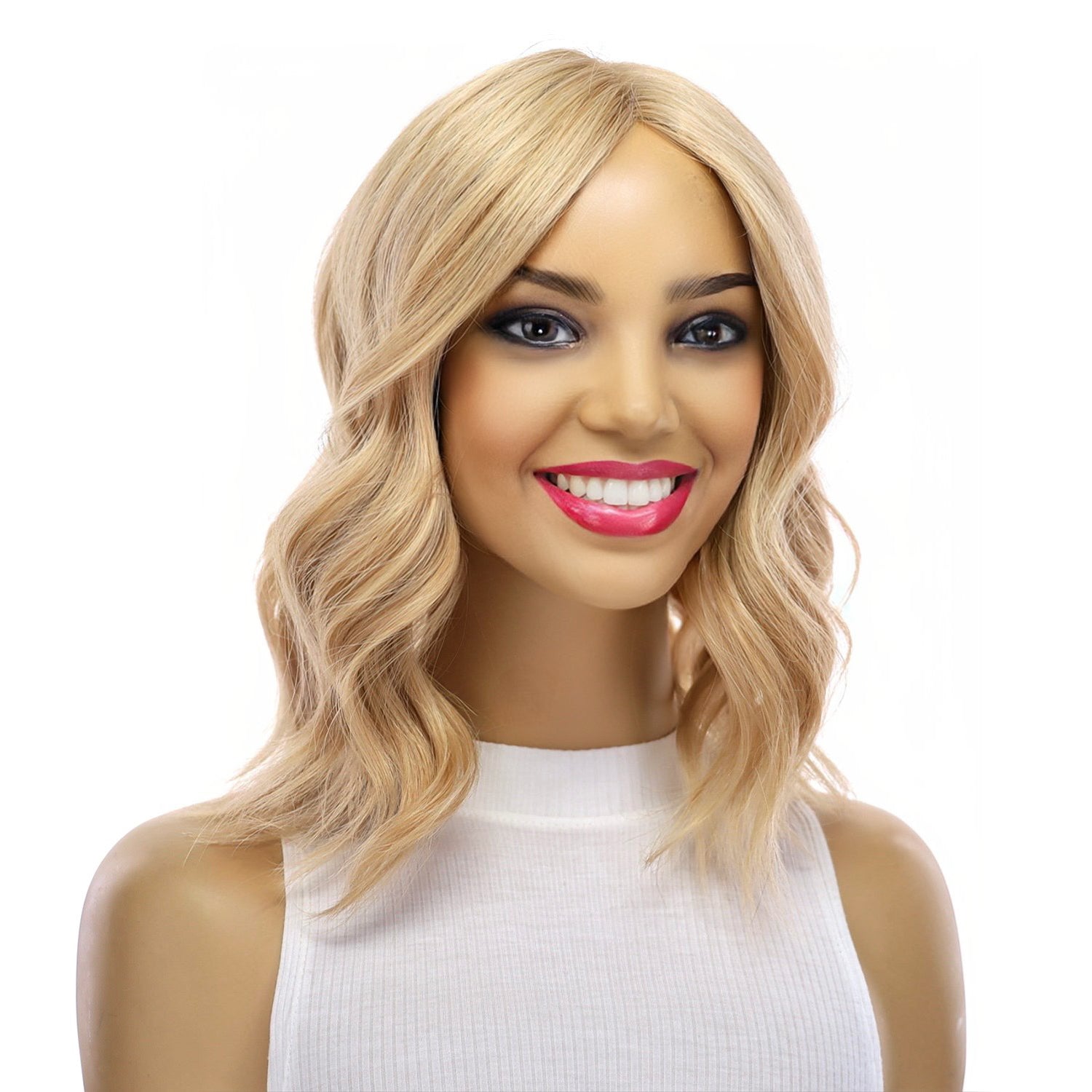 14" Topaz Lace Top Topper Golden Blonde No Root