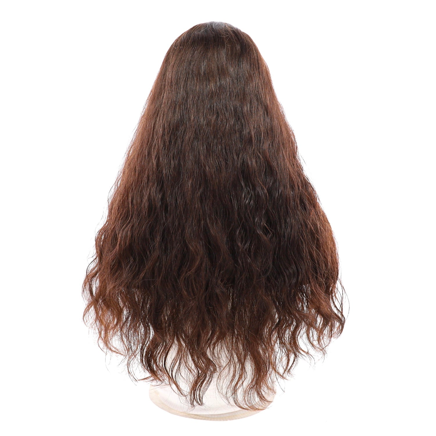 24" Divine Lace Top Topper Dark Brown Wavy