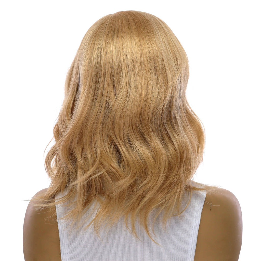 16" Princess Silk Top Wig Golden Blonde w/ No Rooting