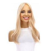 20" Diamond Mono Top Topper Platinum Blonde w/ No Rooting