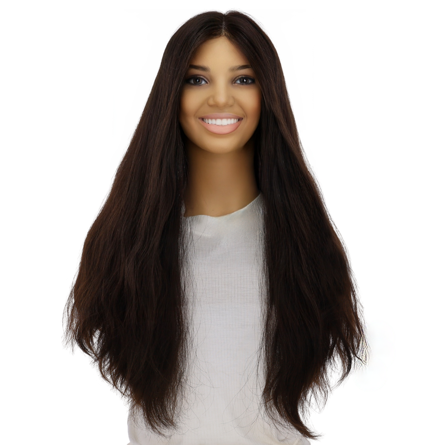 24" Divine Lace Top Wig Neutral Black Wavy
