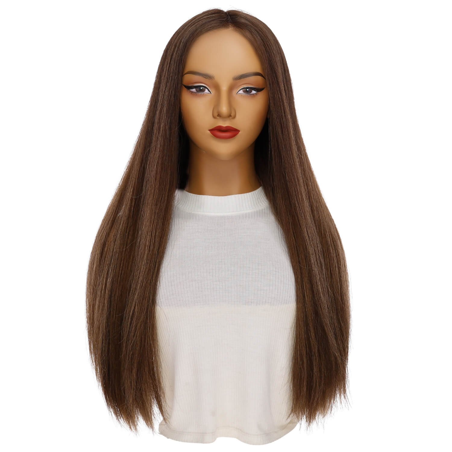 26" Divine Lace Top Wig Medium Brown Balayage