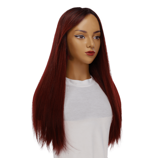 24" Divine Lace Top Wig Merlot Red