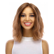 12" Divine Luxe Lace Top Wig #12 Warm Light Brown Wavy