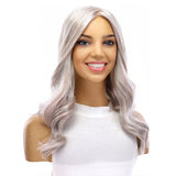 18" Emerald Silk Top Topper Snow Grey