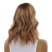 14" Emerald Silk Top Topper Medium Blonde w/ Highlights
