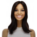 14" Emerald Silk Top Topper Natural Black