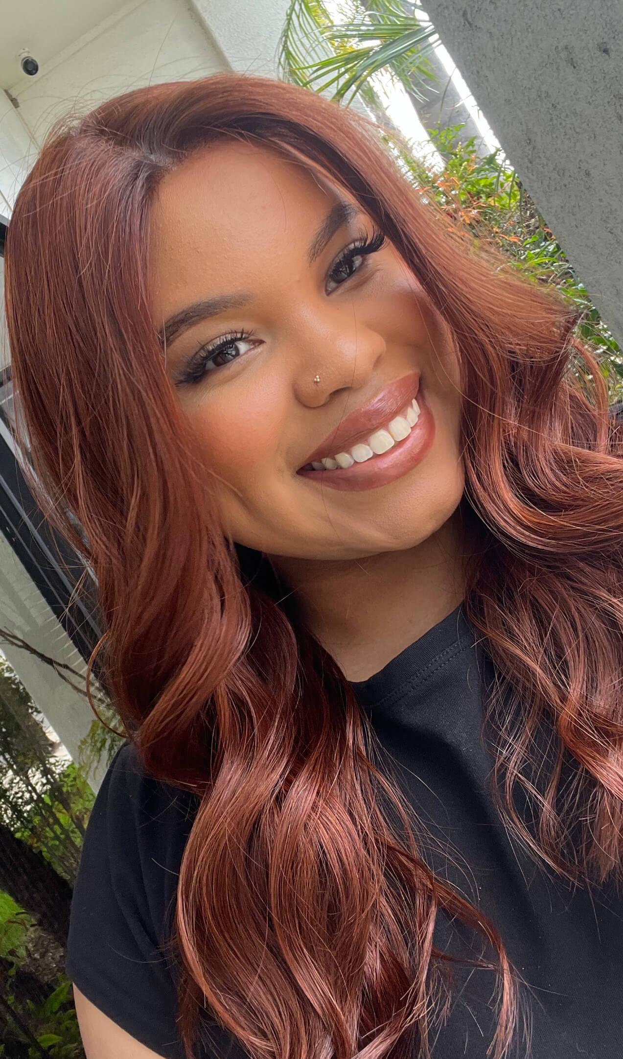 22" Reese Silk Top Wig Chili Red w/ Partial Rooting