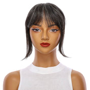 9" Fringe Topper Grey A (Less Grey)