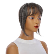 9" Fringe Topper Grey B (More Grey)