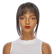 9" Fringe Topper Grey B (More Grey)