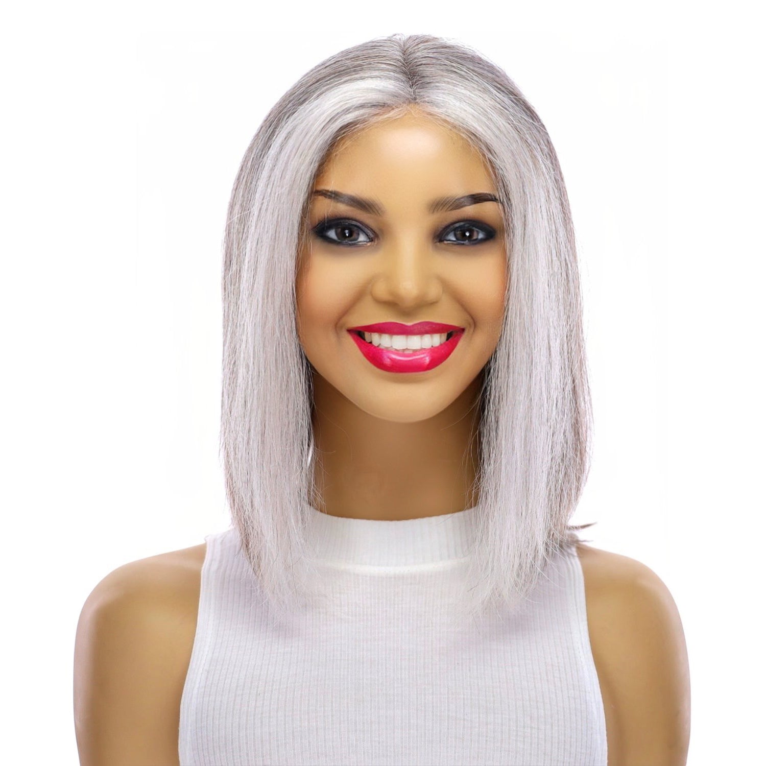 12" Divine Lace Top Wig Silver Fox