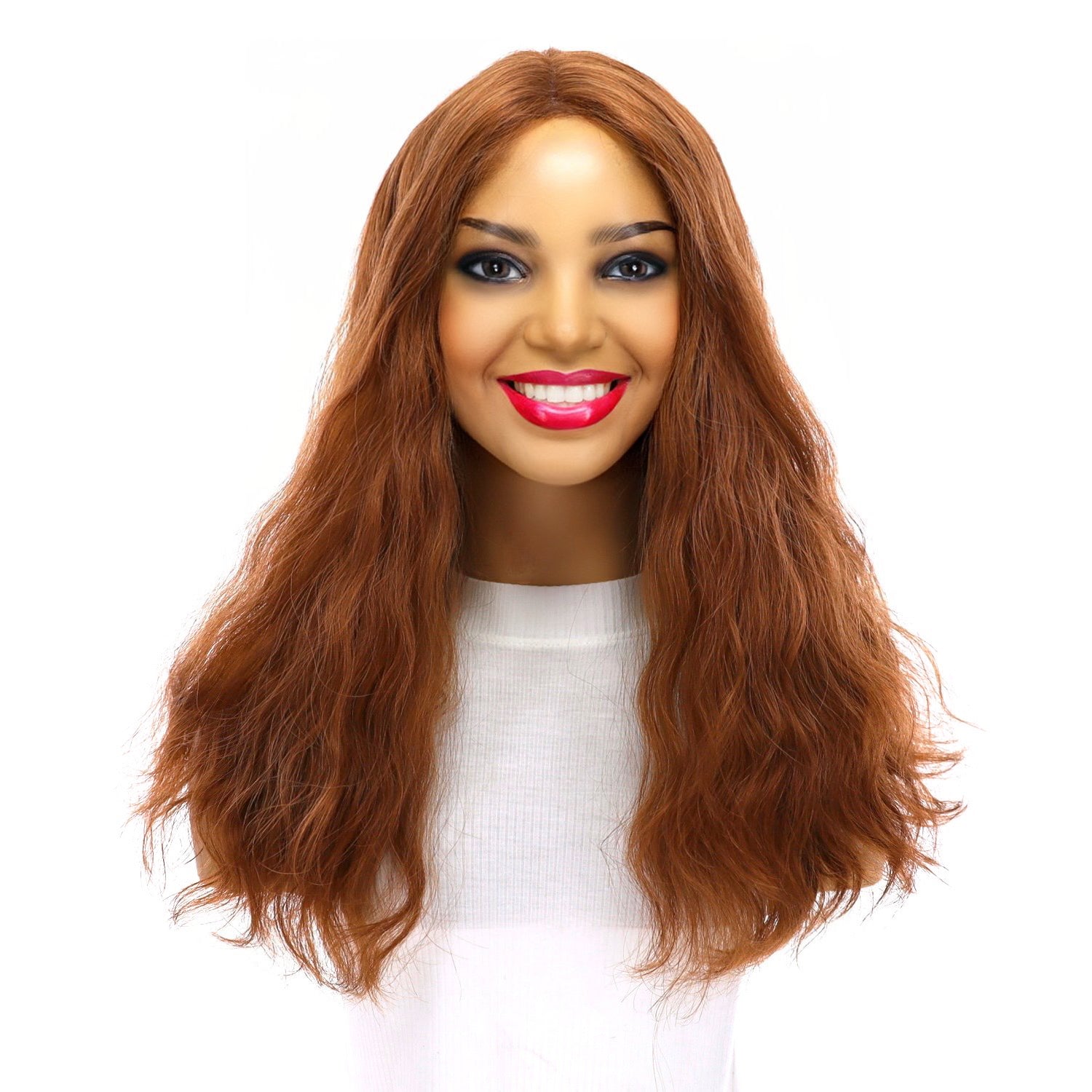 20" Divine Lace Top Topper Copper Wavy