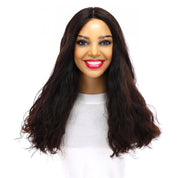 20" Luxe Silk Top Wig #1B Black Wavy