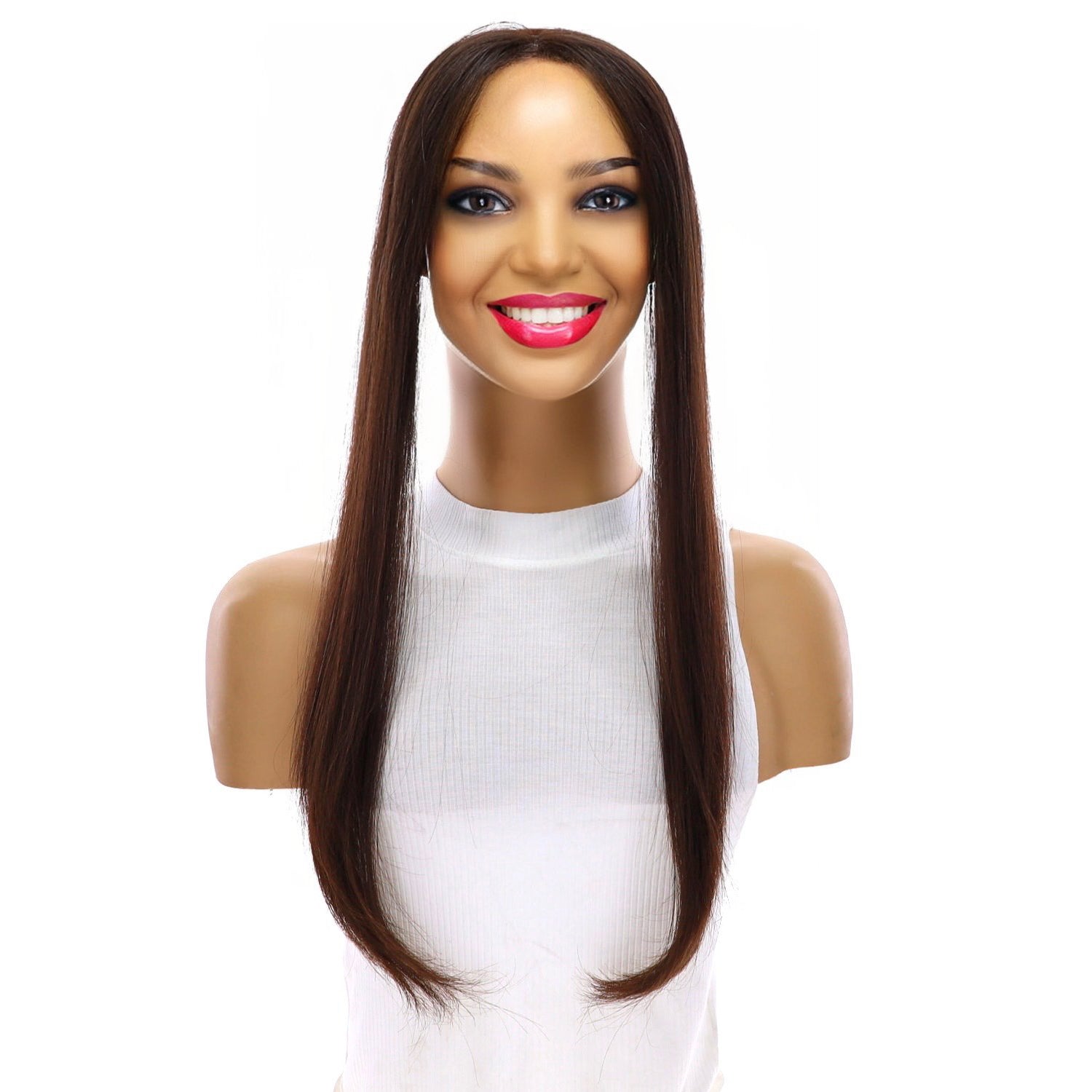 16" Hairline Topper #5 Warm Dark Brown