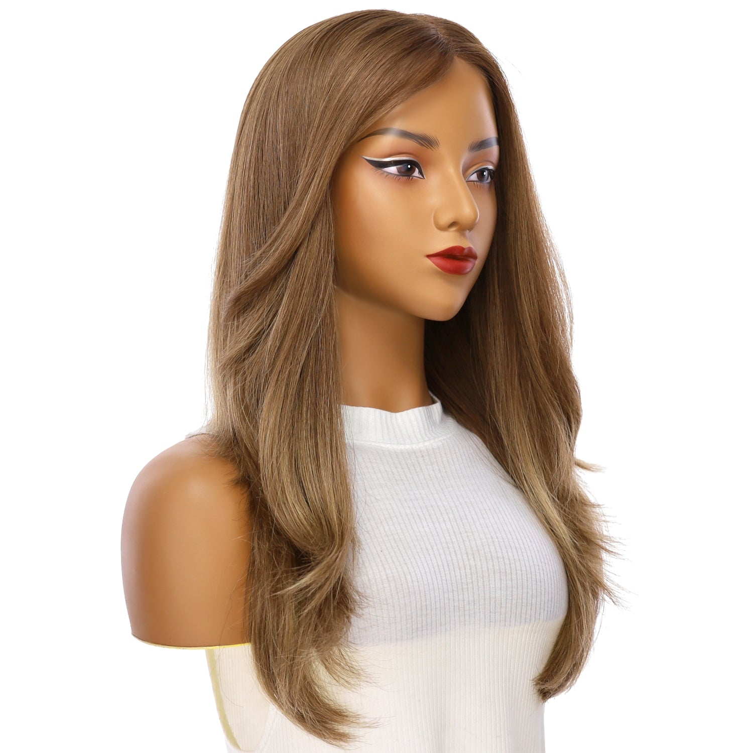 Grace Silk Top Wig Light Brown Babylight w/ Butterfly Cut