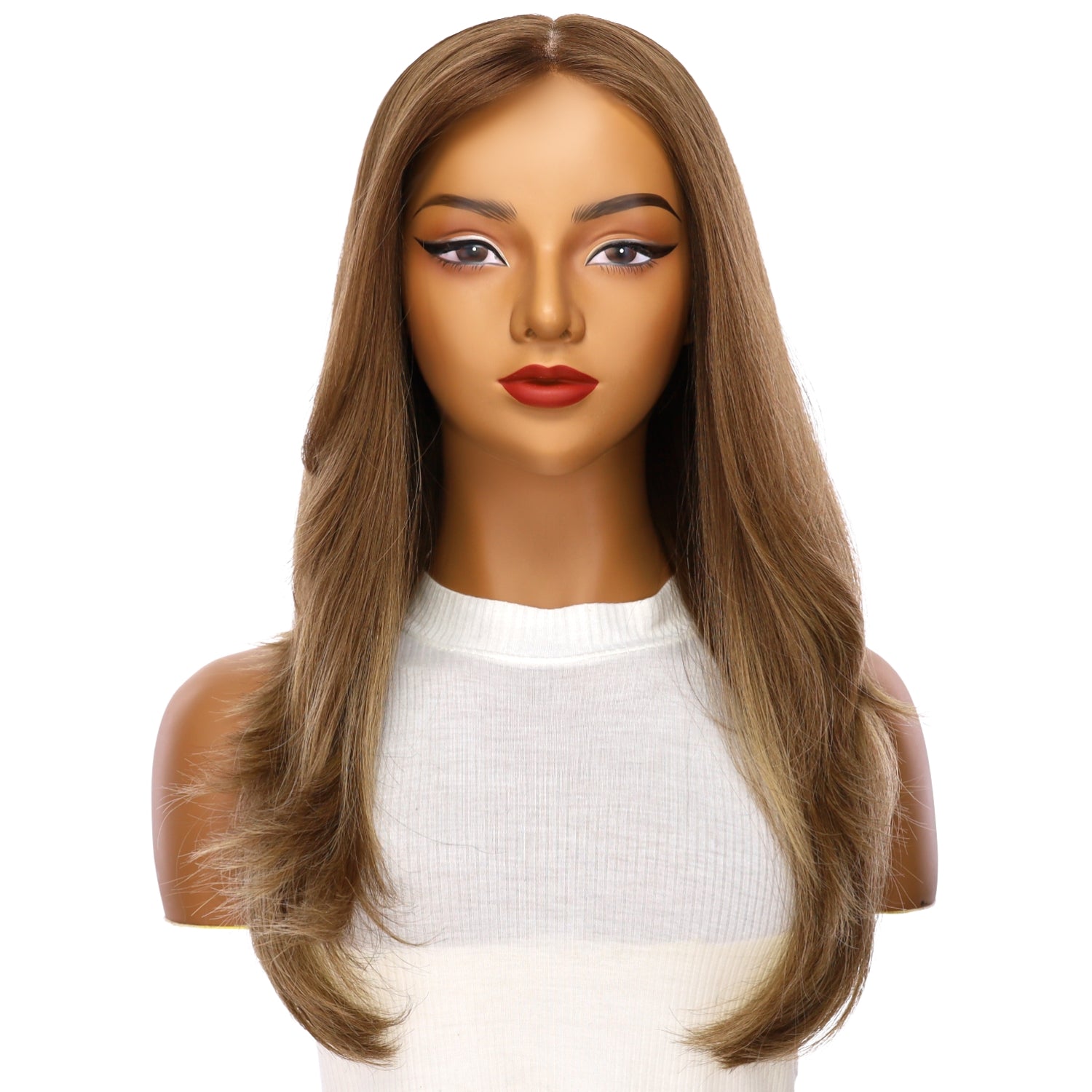 Grace Silk Top Wig Light Brown Babylight w/ Butterfly Cut