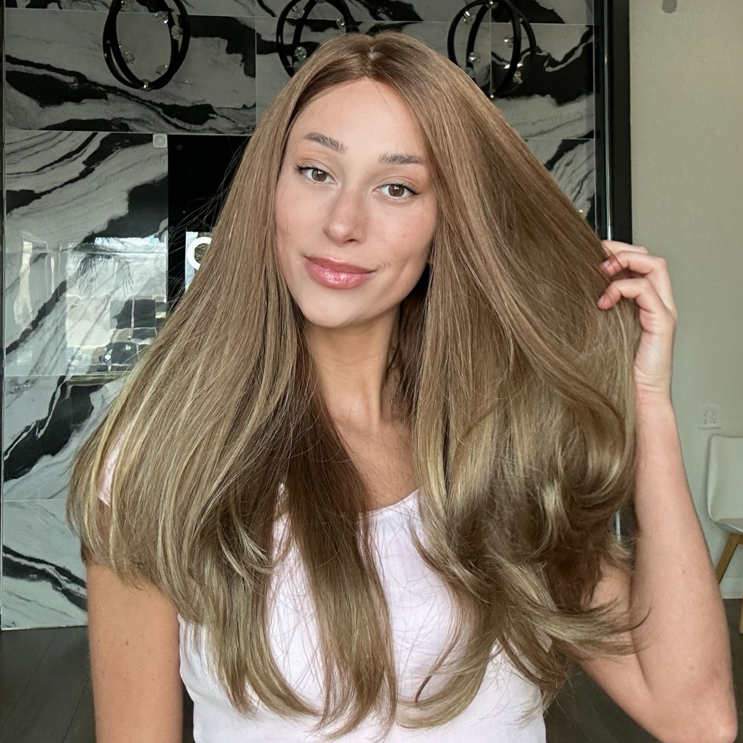 24" Gisele Silk Top Wig Light Brown Babylight