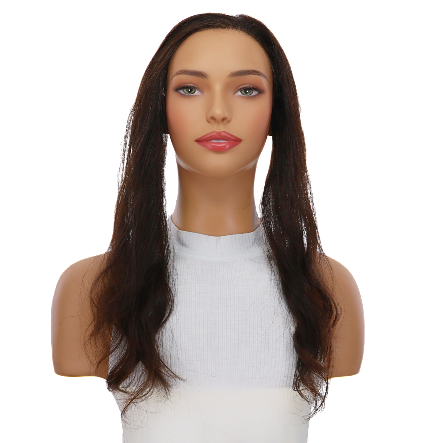 16" Hairline Topper #1B Black Wavy