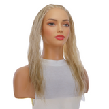 16" Hairline Topper #Ash Blonde Wavy w/ No Rooting
