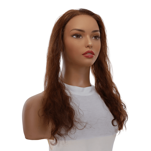 16" Hairline Topper #Auburn Wavy