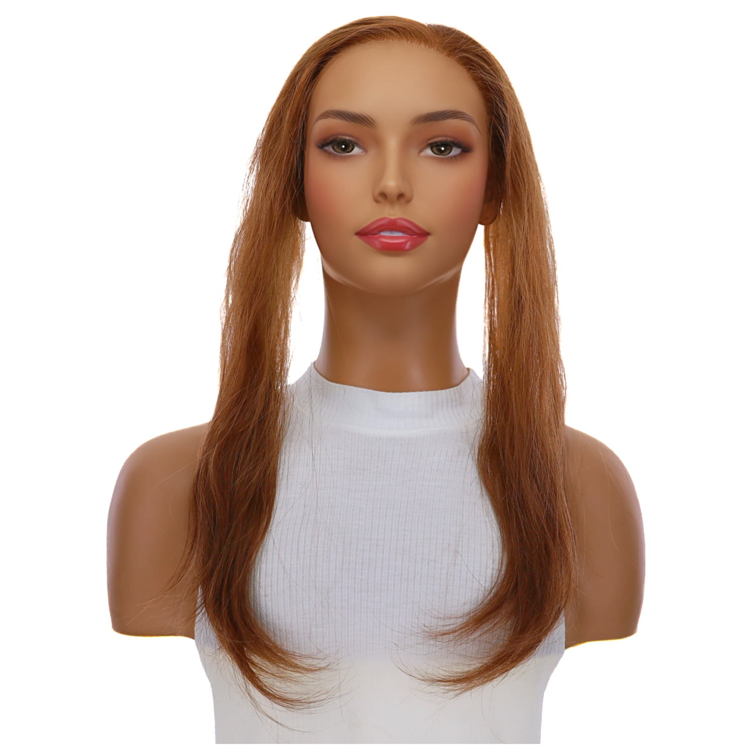 16" Hairline Topper #Copper Wavy
