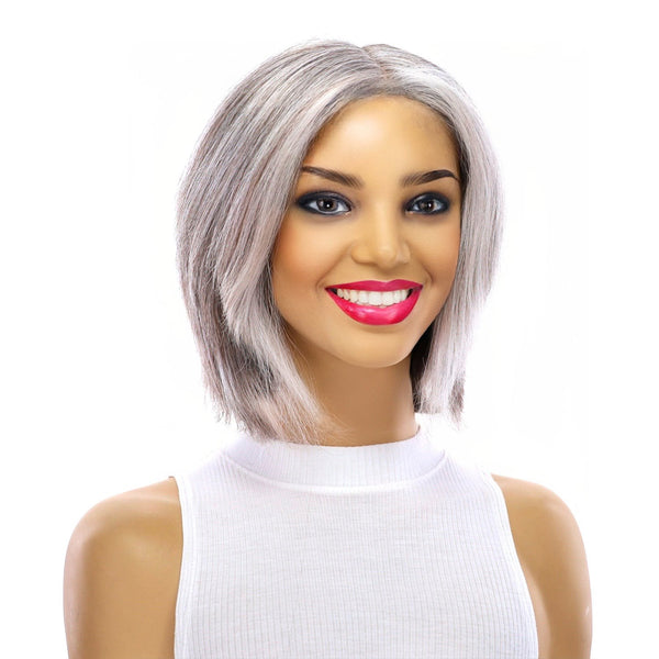 Grace Silk Top Wig Silver Fox