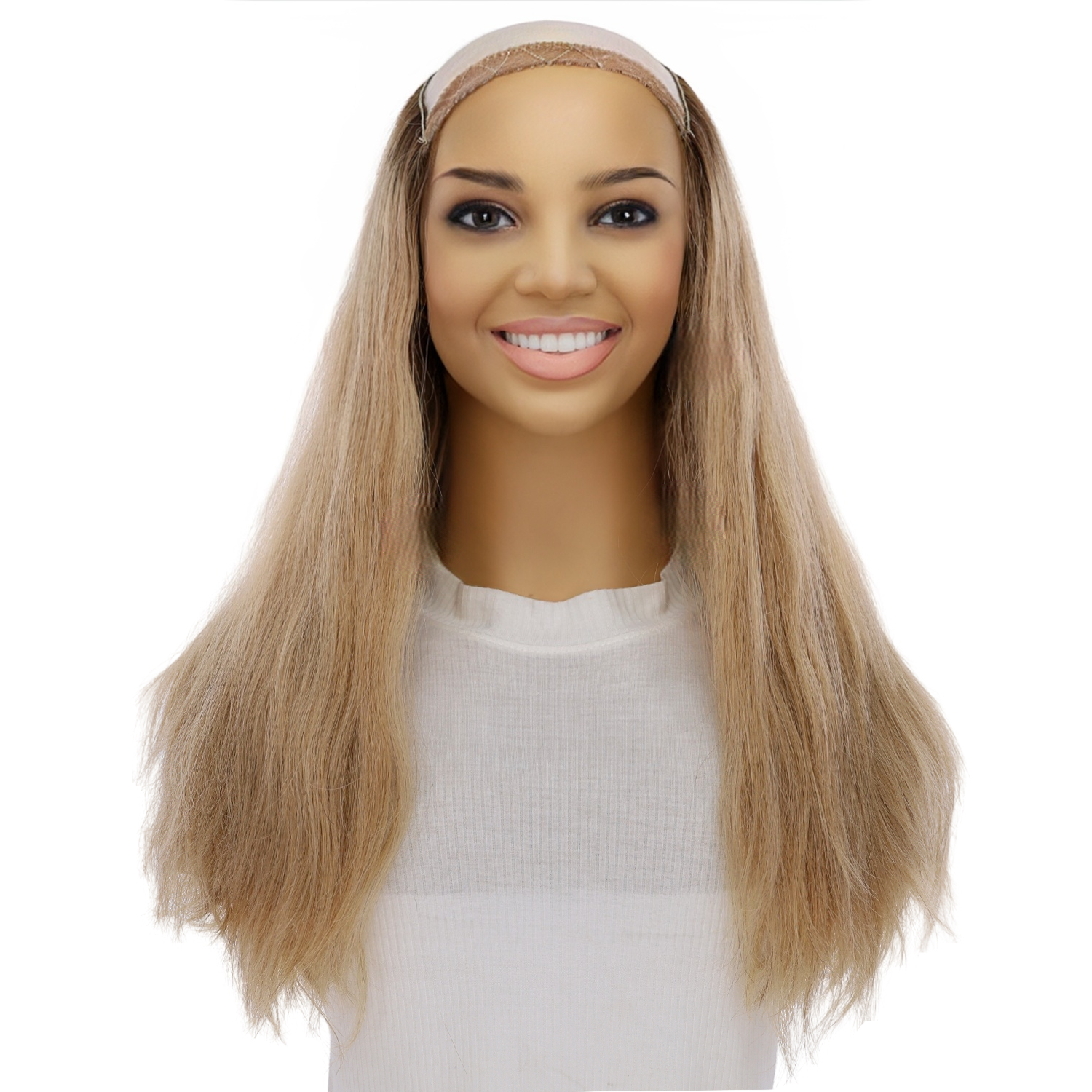20" HatFall Wig Golden Blonde Wavy