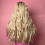 24" Divine Lace Top Wig Platinum Blonde w/ Face Framing