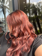 22" Reese Silk Top Wig Merlot Red w/ Full Rooting