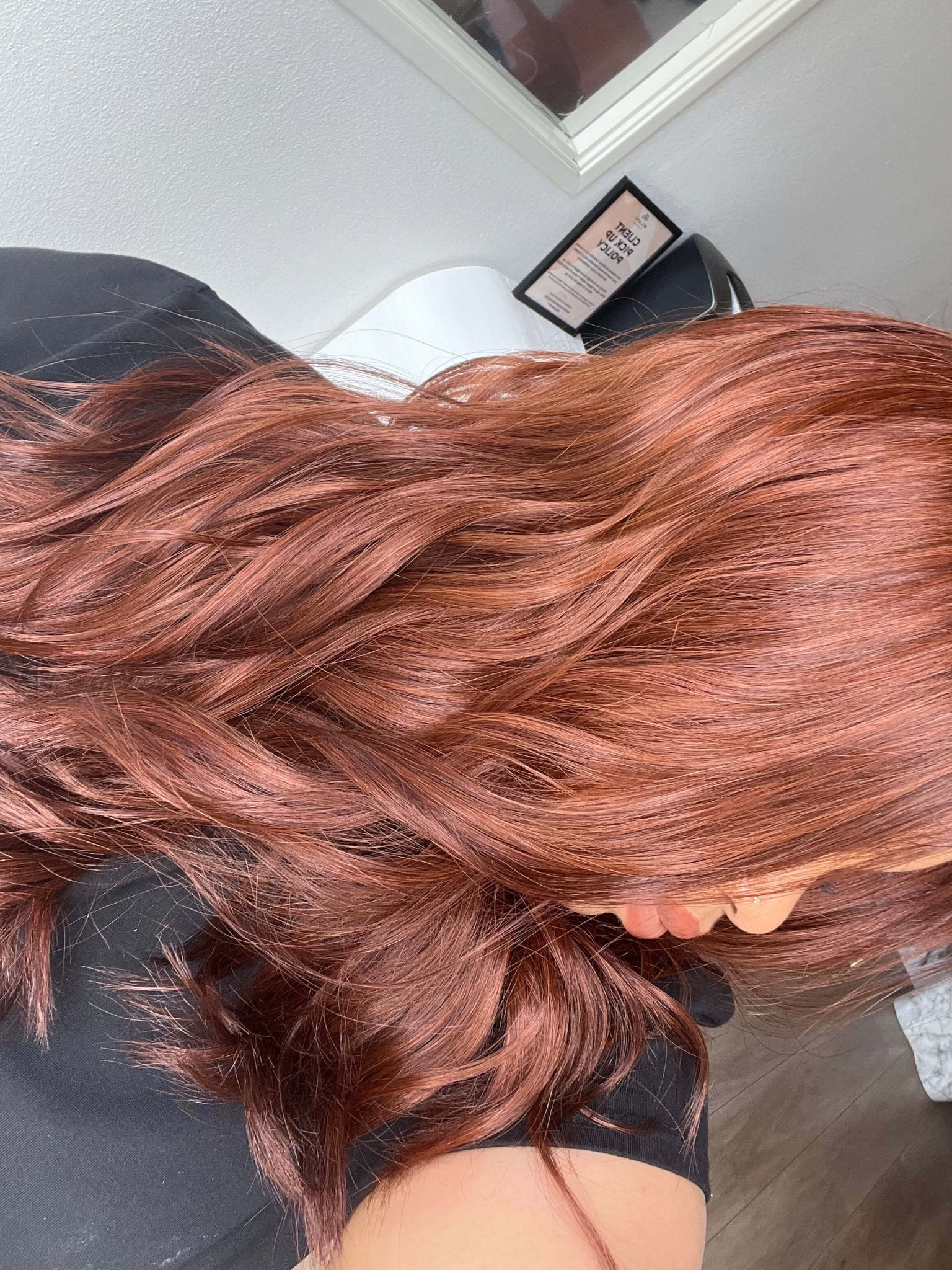 22" Reese Silk Top Wig Chili Red w/ Partial Rooting
