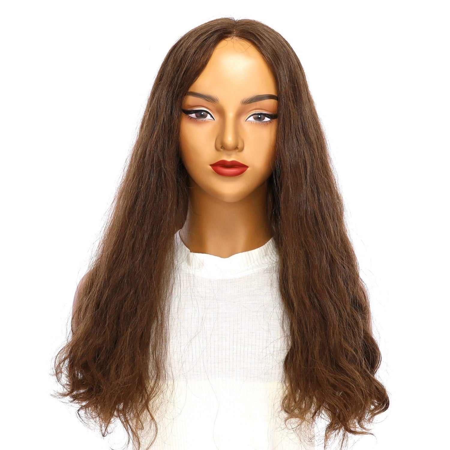 24" Divine Luxe Lace Top Wig #6 Neutral Medium Brown Wavy