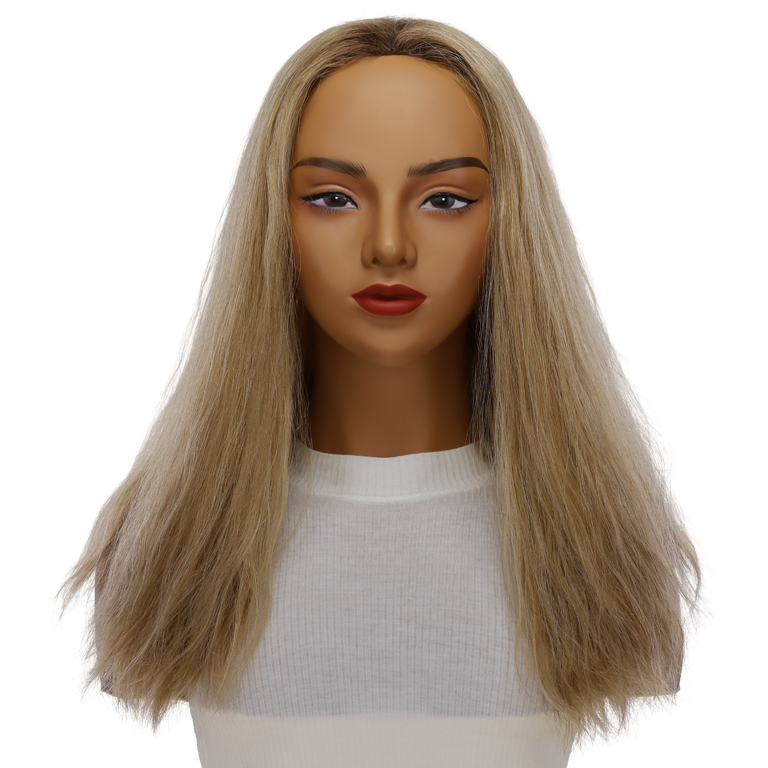 24" 3/4 Bandfall Wig Ash Blonde Wavy