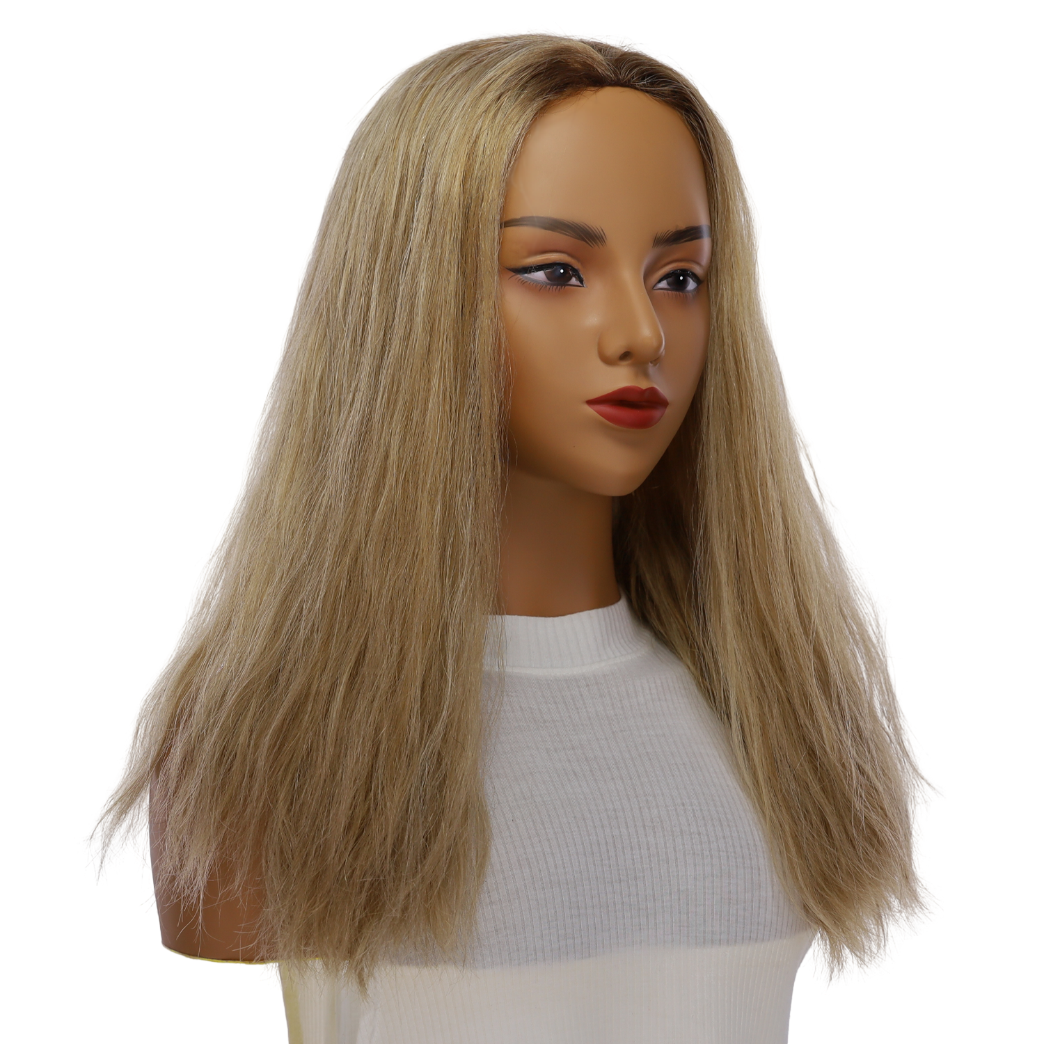 24" 3/4 Bandfall Wig Ash Blonde Wavy